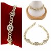 3679 Bransoletka elegancka złota 19cm pozłacana 14k Xuping cyrkonie